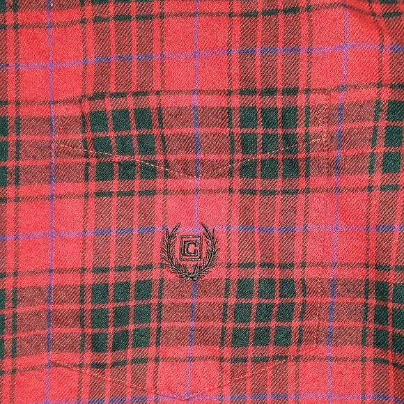 Chaps Red and Black Plaid Men's Shirt - Picture 3 of 9